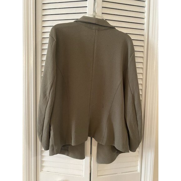 Bar III Women's Shawl Collar Open-Front Blazer Jacket Green Sz PXL Office Casual - Picture 2 of 8